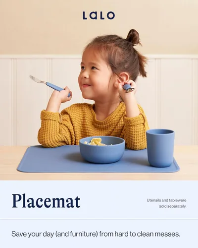 Miniatura 2 de Lalo Mantel individual de silicona para niños pequeños y bebés, mantel individual antideslizante para niños para restaurantes y mesas de comedor,
