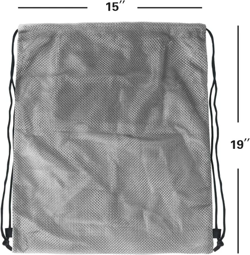 Miniatura 90 de GSE Games & Sports Expert Bolsa de malla con cordón para béisbol, pelotas de pickleball, pelotas de golf, gimnasio, equipo de natación, lavandería