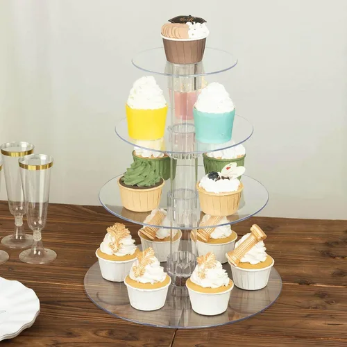 Miniatura 12 de Efavormart - Soporte para decoración de postres de 2 niveles de 18 pulgadas para cumpleaños, Navidad, fiesta, boda
