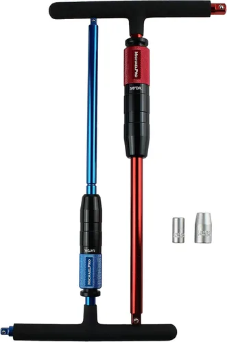 Miniatura 6 de MichaelPro - Juego de llaves de mango en T ajustables para accionamiento de 1/4 y 3/8 pulgadas, llave de mango en T de velocidad con diseño