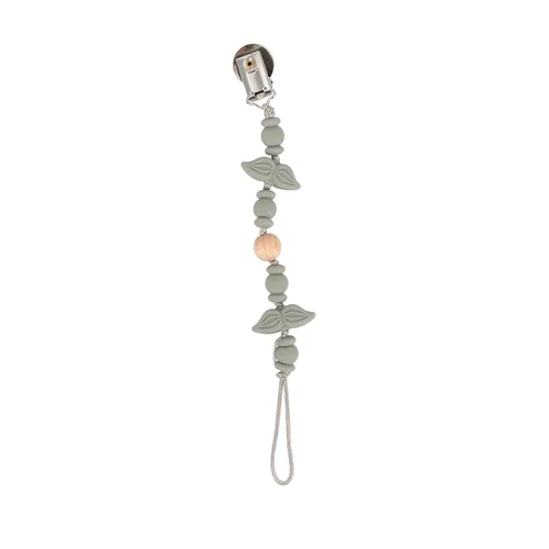 Miniatura 4 de Nuby Pacifinder Clip de silicona para chupete – Clip para chupete de bebé con práctico gancho – Bigote