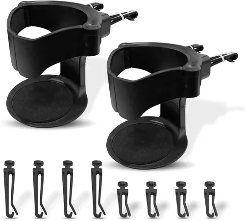 KITUREK Portavasos para automóvil, organizador multifunción para portavasos de automóvil, cubo de basura para automóvil, expansor de portavasos