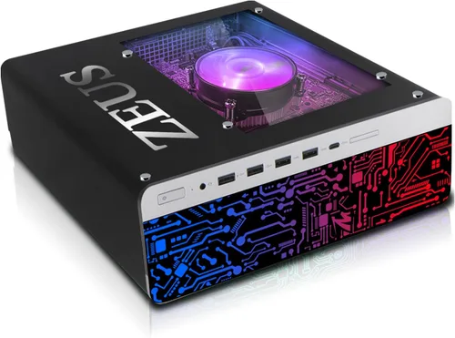 Miniatura 2 de TechMagnet PC de escritorio para juegos, Intel i5 6ª generación, Zeus Pro 6, RX 550, 16 GB de RAM, SSD de 1 TB, monitor de 22 pulgadas, teclado