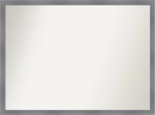Miniatura 343 de Amanti Art Espejo personalizado, espejo de baño gris plomo a rayas, espejo de pared o espejo de tocador de baño sobre el fregadero