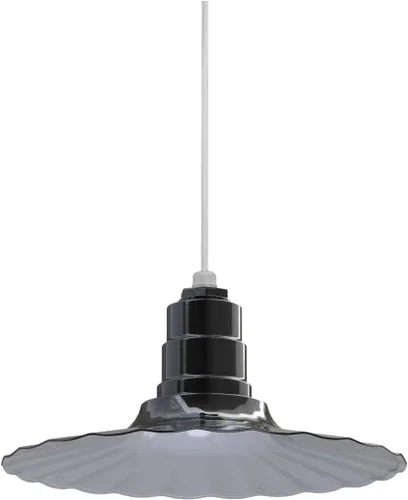 Miniatura 50 de Steel Lighting Co. Colgante Eagle Rock Lámpara montada en el techo Onda radial de 16 pulgadas vástago de 12 pulgadas Acero resistente