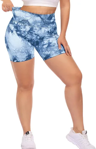 Miniatura 4 de YEOREO - Pantalones cortos de ciclismo para mujer sin costuras con cintura alta para entrenamiento yoga y gimnasio estilizan tu figura