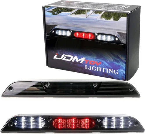 iJDMTOY Conjunto de luz de freno/stop de montaje alto LED completo con lente ahumada compatible con Ford 2015-2020 F-150, 2017 y posteriores F-250