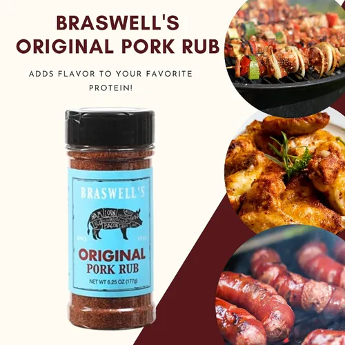 Miniatura 2 de Braswell's Rub de cerdo original - 6.25 onzas