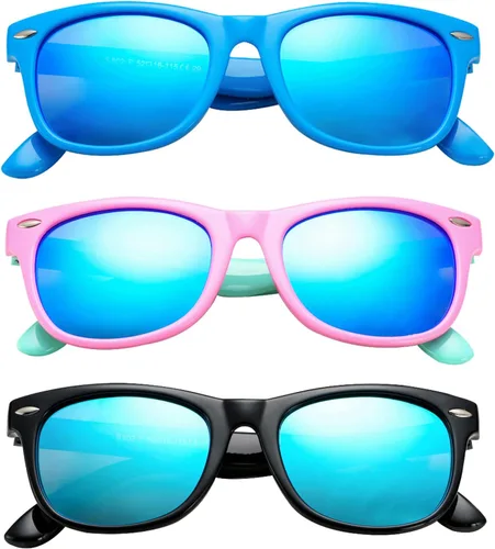 Miniatura 62 de Lentes de sol polarizados de goma elastómero termoplástico (TPEE) flexible, para niñas y niños de 3 a 9 años