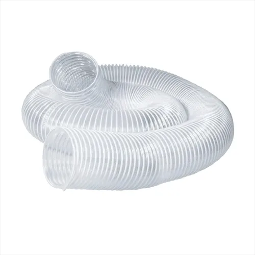Miniatura 10 de POWERTEC Tubo de PVC transparente de 2-1/2 x 36 pulgadas de largo, 1 tubo de plástico rígido, tubo redondo compatible con accesorio de recolección