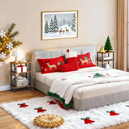 Miniatura 5 de HOOBRO Mesa auxiliar estrecha, mesa auxiliar delgada de 3 niveles, no necesita herramientas, montaje giratorio, mesita de noche delgada para sala