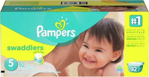 Miniatura 8 de Pampers Swaddlers Pañales para recién nacido talla 1 (8-14 libras), 35 unidades, Jumbo