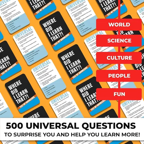 Miniatura 2 de QUOKKA Juegos de Trivia para Adultos con 500 Preguntas - Divertido Juego de Mesa de Trivia para Adolescentes y Familias – Tarjetas de Trivia
