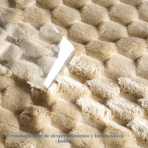 Miniatura 8 de PHF Manta de franela de forro polar ultra suave tamaño King, manta ligera de forro polar 3D Jacquard, sin desprendimiento, sin formación de bolitas
