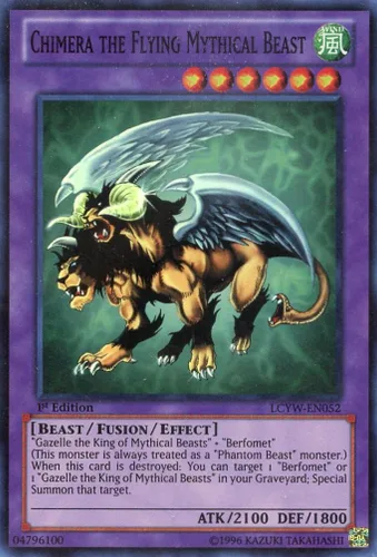 YU-GI-OH! - Quimera La Bestia Mítica Voladora (LCYW-EN052) - Colección Legendaria 3: Mundo de Yugi - 1ª Edición - Super Raro