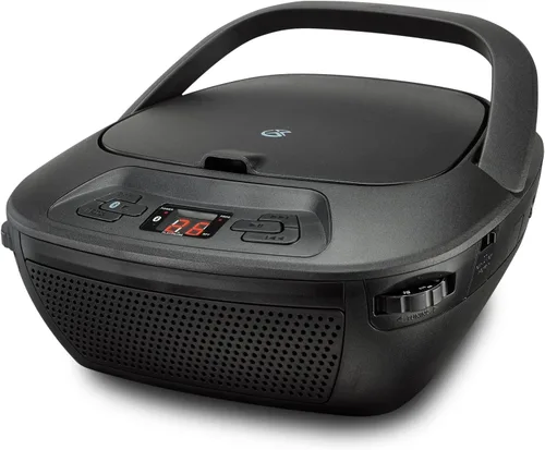 Miniatura 4 de GPX Portátil Bluetooth Boombox/reproductor de Cd, negro (BCB117B)