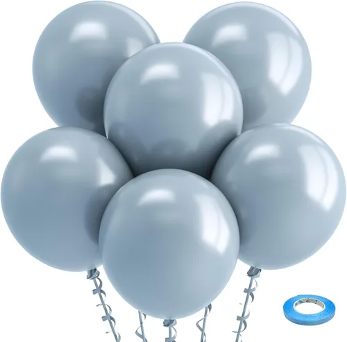 Miniatura 80 de Bezente - Globos de 12 pulgadas de látex con confeti para bodas, graduaciones, despedidas de soltera y cumpleaños, aptos para helio, dorado, 60