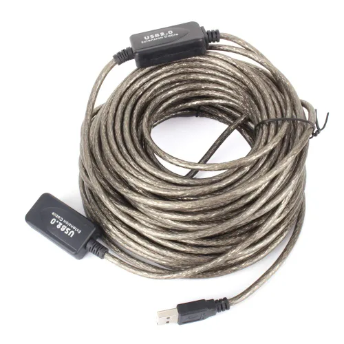 Miniatura 2 de Diyeeni Cable extensor USB 2.0 tipo A macho a hembra de 65.6 ft (negro, 65.6 ft)