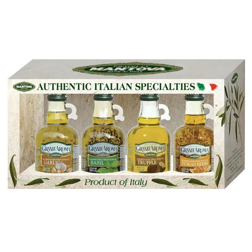 Miniatura 14 de Mantova Grand'Aroma Aceite de oliva virgen extra con sabor a trufa, fabricado en Italia, prensado en frío, 100% natural, aceite de cocina saludable