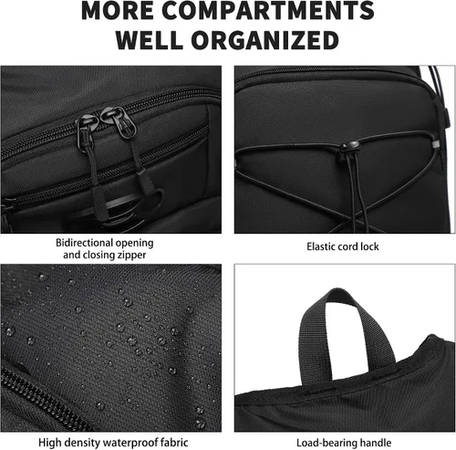 Miniatura 9 de Mochila de hidratación ligera Wotony con vejiga de agua de 2L O 3L para ciclismo, senderismo, rave - Mochila de agua para hombres y mujeres