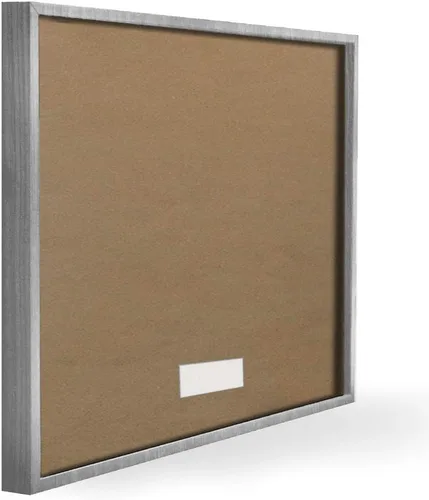 Miniatura 3 de Stupell Industries Glam Fashion Cosmetics - Librero azul con rosas suaves, diseño de Amanda Greenwood, arte de pared enmarcado gris, 24 x 30 pulgadas