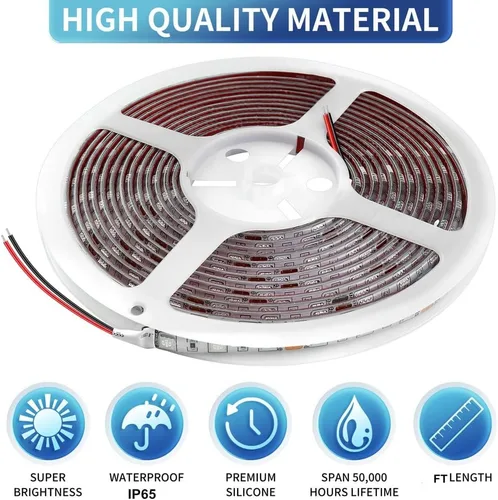 Miniatura 2 de Kit de Luces LED de Resplandor Inferior de 25 Pies para RV, Luces de Bajos de Caravana de 12V para Autocaravana Remolque de Viaje Puestos de Blanco