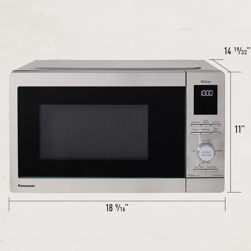 Miniatura 9 de Hornos microondas de encimera Panasonic, 0.9 pies cúbicos, 1000W, 15 ajustes de cocción automática, tecnología inversor para una cocción uniforme