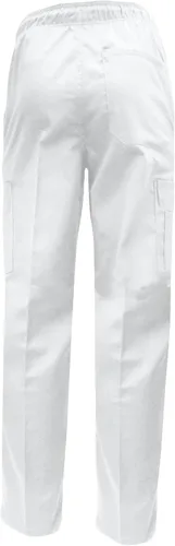 Miniatura 4 de Natural Uniforms Pantalones cargo de chef clásicos de 6 bolsillos con paquete múltiple disponibles
