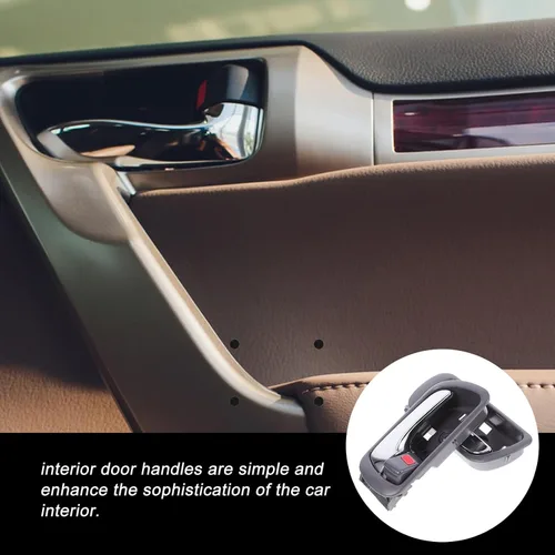 Miniatura 5 de Healeved 2pcs Chrome Interior Auto Door Handles Replacement for Mid-Size Sedan 2002-2006 Driver Side Car Grab Grip Handles
