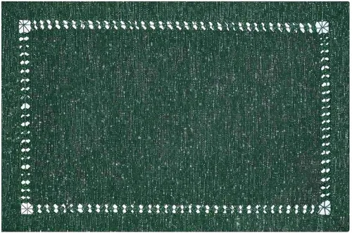 Miniatura 16 de Grelucgo Servilletas de mesa de comedor con dobladillo a mano para Halloween, hilo plateado entrelazado (negro, 4 servilletas de 18 x 18 pulgadas)