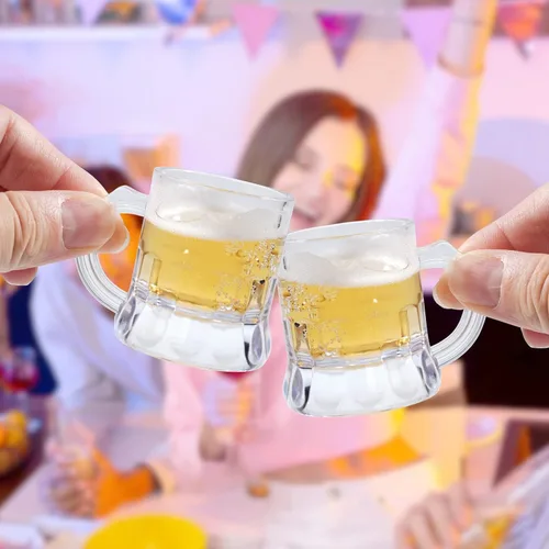 Miniatura 4 de YAXINRUI Mini vasos de chupito, vasos de plástico de 1 oz para degustación de cerveza para festival de cerveza, bodas de cumpleaños, barbacoa