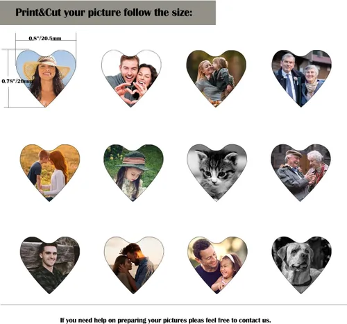 Miniatura 2 de PHOCKSIN Llavero de medallón lindo con forma de corazón que sostiene fotos, fotos, llavero, regalos para hombres, mujeres y niñas