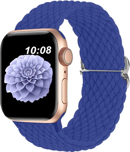 Miniatura 16 de Compatible con la Correa de Apple Watch 38mm 40mm 41mm 42mm 44mm 45mm 46mm 49mm para Mujeres y Hombres, Correa de Apple Watch Elástica y Trenzada