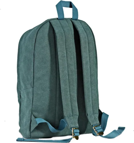Miniatura 5 de Mochila de lona para laptop, mochila duradera, bolsa de viaje para hombre y mujer, Turquesa, Joven