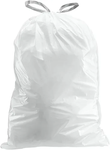 Miniatura 3 de Plasticplace Bolsas de basura de ajuste personalizado, compatibles con simplehuman Code U (200 unidades) forros de basura blancos con cordón