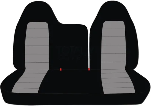 Miniatura 23 de Totally Covers Compatible con fundas de asiento de camión de dos tonos 1997-1998 Ford F-150 F-250 (banco dividido delantero 40/60) sin