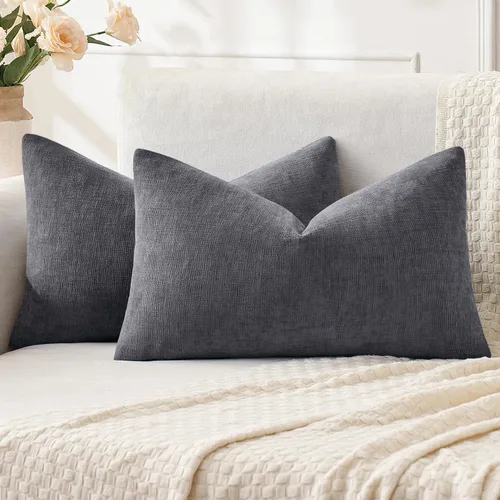 Miniatura 31 de MIULEE Juego de 2 fundas de almohada cuadradas decorativas de felpilla suave de 20 x 20 pulgadas para sofá, sala de estar y cama de color verde oliva