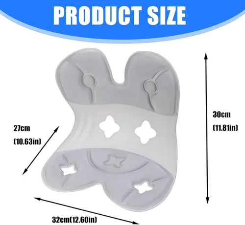 Miniatura 2 de Silla ergonómica, silla de oficina con respaldo de apoyo, asiento de corrección de postura sentado con soportes lumbares, para oficina, hogar, piso