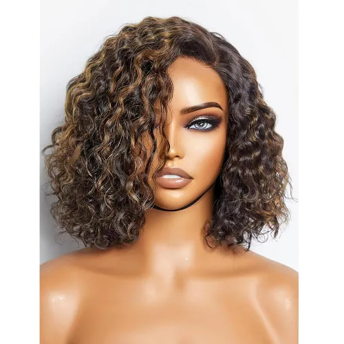 Miniatura 9 de Match All Skin Blunt Cut Bob Glueless Lace Wig Pre Plucked Natural Baby Hair Short Bob Bone Straight 13X4 HD Invisible Lace Wig Braizilian Human