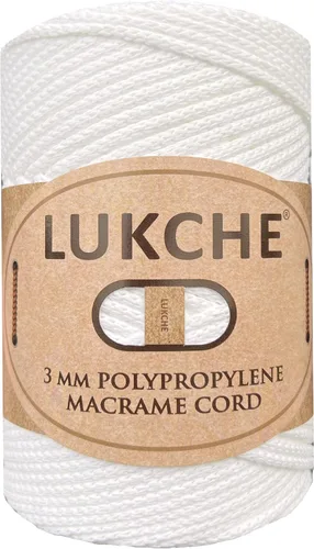 Miniatura 53 de Cordón de macramé de poliéster premium de 3 mm (134.72 metros), (250 g) 100% cuerda de macramé de polipropileno, hilo de crochet de macramé colorido