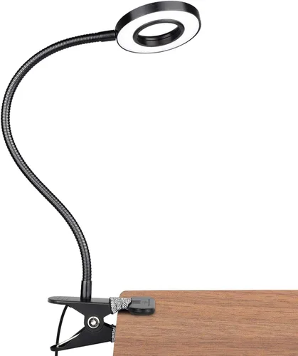 Miniatura 7 de GLORIOUS-LITE Luz LED con clip, lámpara de lectura de 36 LED para cuidado de los ojos para dormitorio, cuello de cisne flexible de 360° con 4 modos