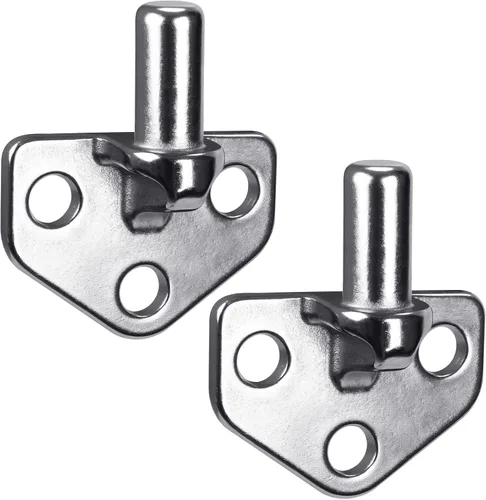 Miniatura 9 de Insaga Bisagra de puerta para valla de montaje en pared, bisagras de puerta de granja resistentes, acero inoxidable 304 fundido con diseño