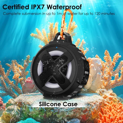 Miniatura 10 de Altavoz Pro Bike actualizado, con soporte para manillar profesional, Bluetooth V5.4, IPX7 impermeable, funda de silicona, navegación por
