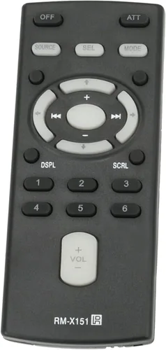 Miniatura 3 de RM-X151 Reemplazo remoto compatible con reproductor de disco compacto Sony FM/AM CXS-GT3516F CDX-GT300MP CDX-H910UI CDX-GT710HD CDX-GT65UIW