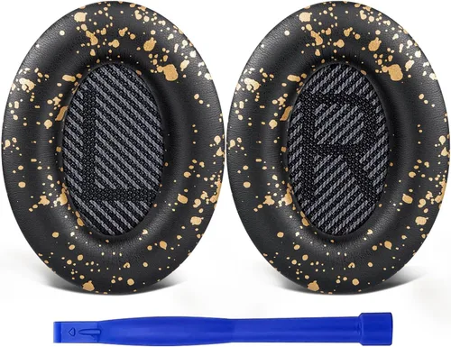Miniatura 14 de SoloWIT Almohadillas de repuesto para auriculares Bose QuietComfort 35 (QC35) y Quiet Comfort 35 II (QC35 ii), almohadillas con cuero más suave