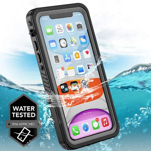 Miniatura 3 de Funda impermeable para iPhone 11 con protector de pantalla, protector de cuerpo completo, a prueba de golpes, a prueba de polvo, a prueba de Negro