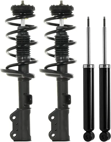 Miniatura 51 de Detroit Axle - Amortiguadores de puntales para Nissan Sentra 2007-2012 [Base S SL SR] Puntales delanteros completos con amortiguadores traseros