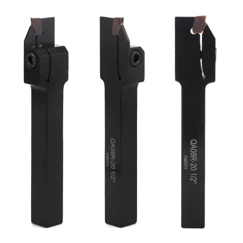 Miniatura 4 de Soporte de separación de ranurado de torno indexable de 1/2 "x 1/2" QA08R-20 con 1 pieza de inserción de carburo GTN-2 Herramienta de corte de torno