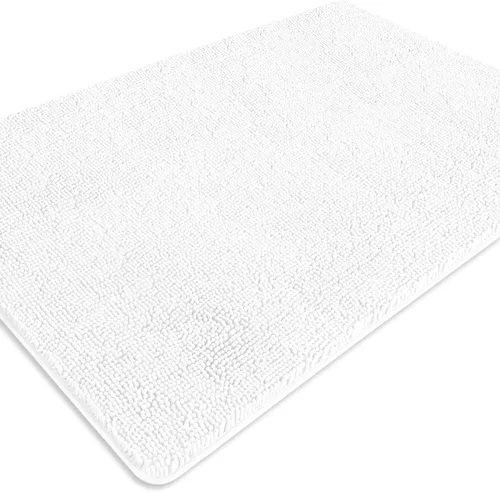Miniatura 532 de Alfombra de baño pequeña de 12 x 18 pulgadas, lavable y absorbente, antideslizante, alfombra de baño de felpilla gruesa y suave para baño, ducha
