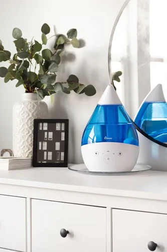 Miniatura 8 de Crane Humidificador ultrasónico de niebla fría 4 en 1 Drop 2.0 con máquina de sonido, luz nocturna, bandeja de aroma, relleno superior de 1 galón